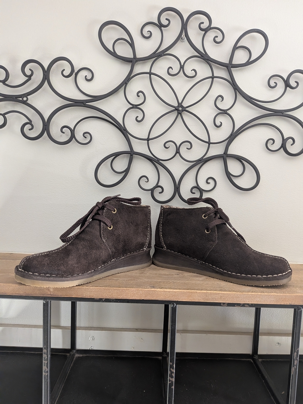 Caribbean Joe Andy Brown Leather Chukka Ankle Boots 6.5M